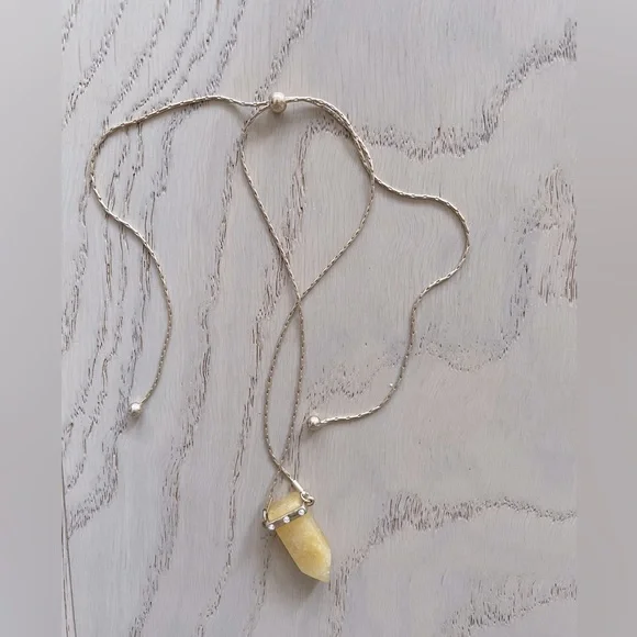 SOLD Crystal Calcite Necklace - Picture 1 of 5